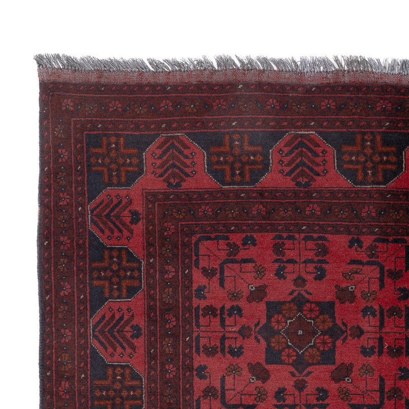 Afghan Teppich - Kunduz - 196 x 150 cm - rot