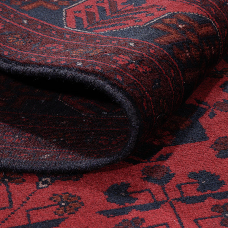 Afghan Teppich - Kunduz - 196 x 150 cm - rot