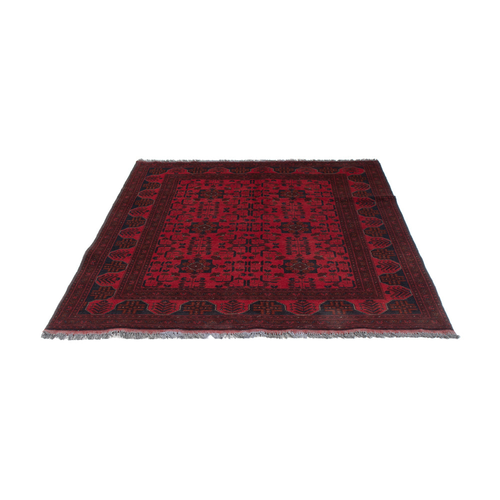 Afghan Teppich - Kunduz - 196 x 150 cm - rot