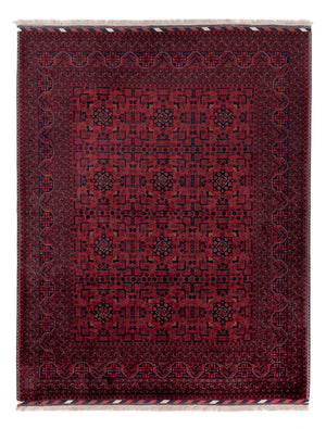 Afghan Teppich - Royal - 200 x 151 cm - rot