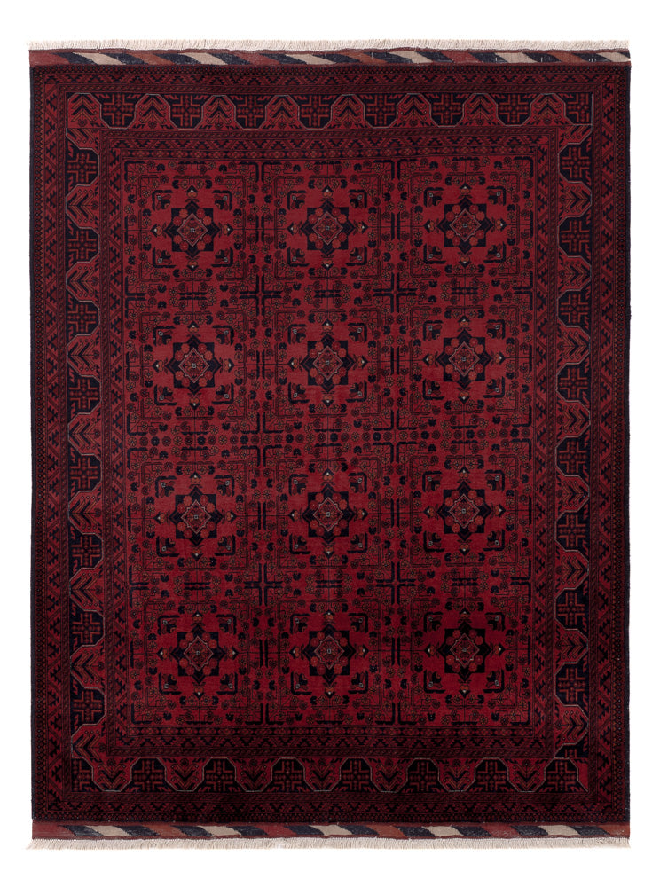 Afghan Teppich - Royal - 192 x 150 cm - rot