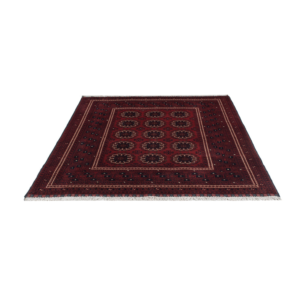 Afghan Teppich - 197 x 151 cm - rot