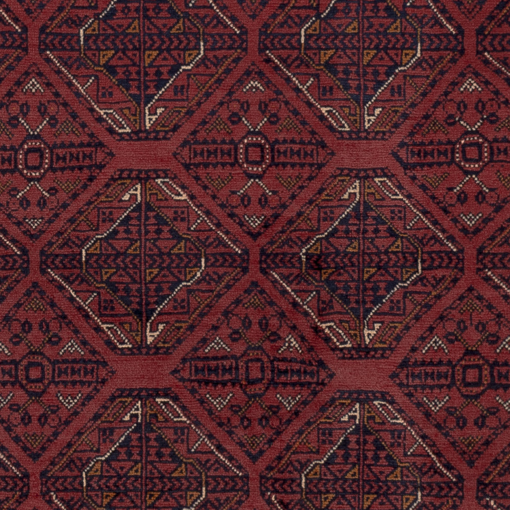 Afghan Teppich - 191 x 151 cm - rot