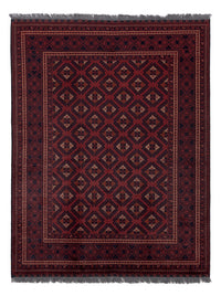 Afghan Teppich - 195 x 147 cm - rot