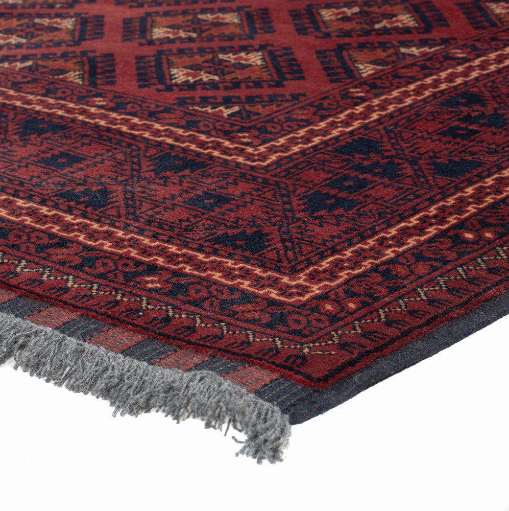 Afghan Teppich - 195 x 147 cm - rot