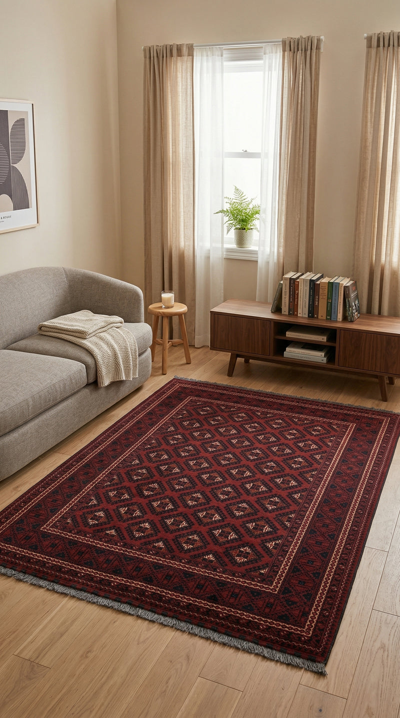 Tapis afghan 195x147cm - Tapis oriental