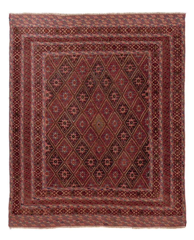 Kelim Teppich - Oriental - 193 x 156 cm - mehrfarbig