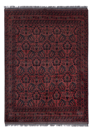 Afghan Teppich - Kunduz - 197 x 150 cm - rot