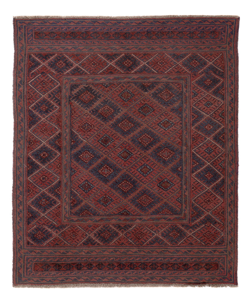 Kelim Teppich - Oriental quadratisch  - 146 x 126 cm - mehrfarbig