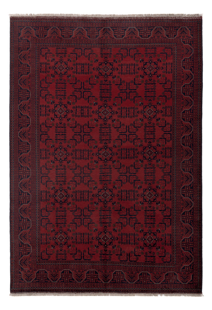 Afghan Teppich - Kunduz - 292 x 202 cm - rot