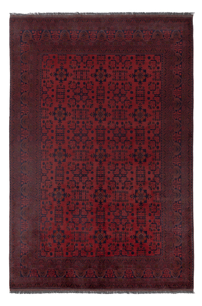 Afghan Teppich - Kunduz - 298 x 199 cm - rot