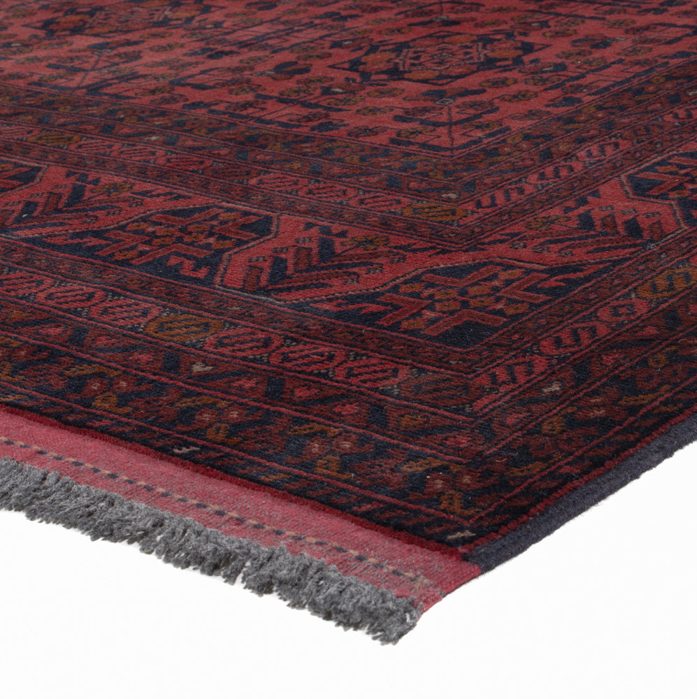 Afghan Teppich - Kunduz - 291 x 192 cm - rot