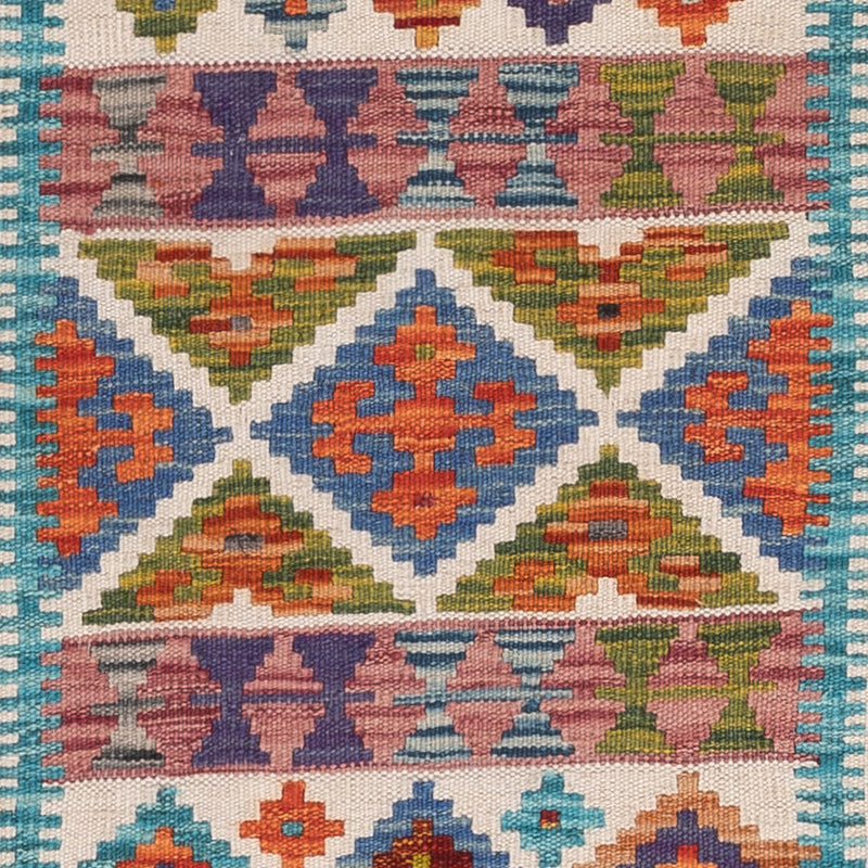 Läufer Kelim - Splash - 191 x 57 cm - mehrfarbig