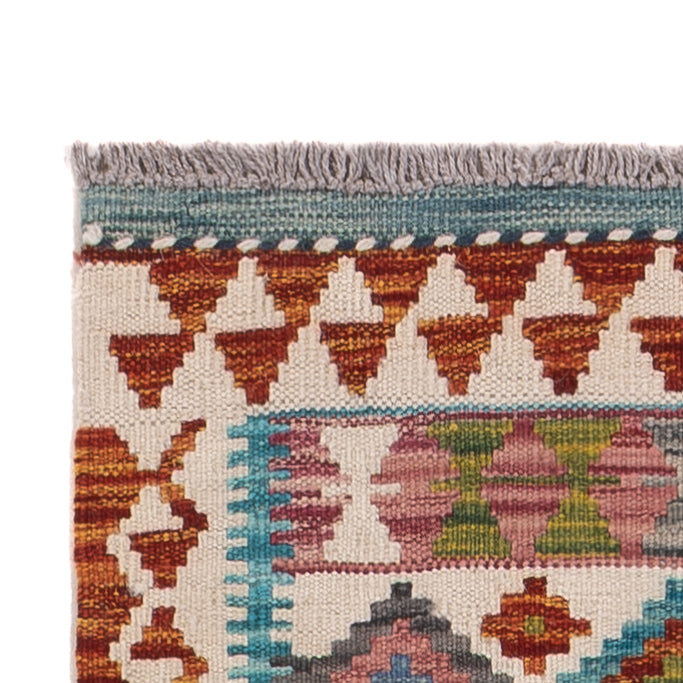 Läufer Kelim - Splash - 191 x 57 cm - mehrfarbig