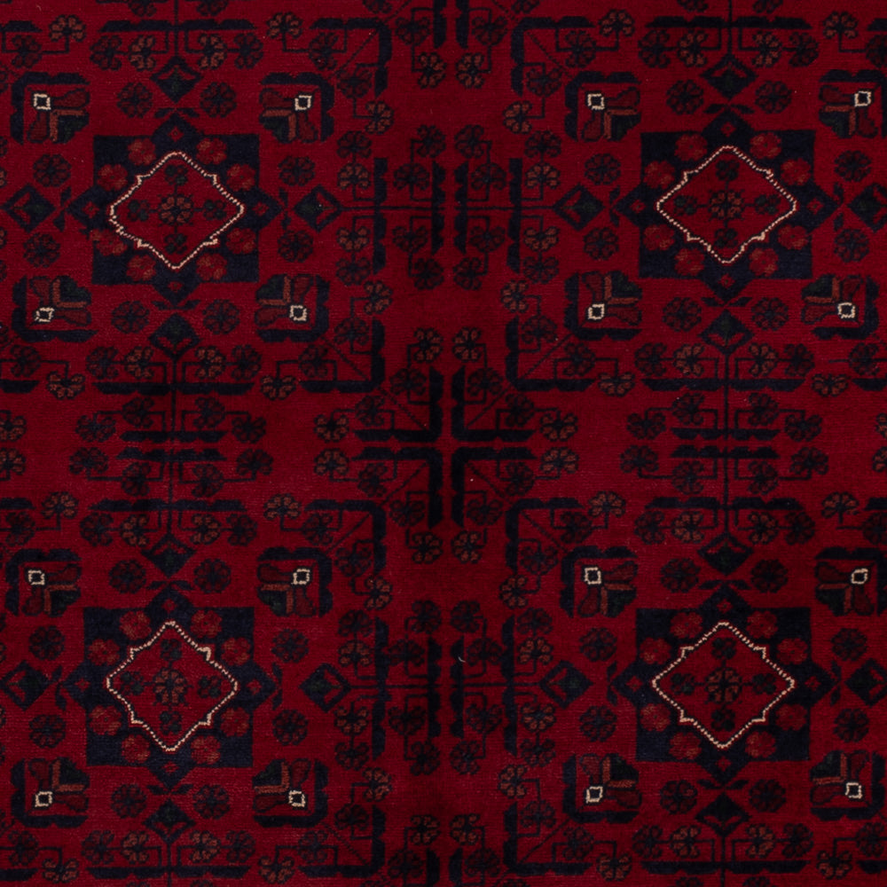 Afghan Teppich - Kunduz - 233 x 170 cm - dunkelrot