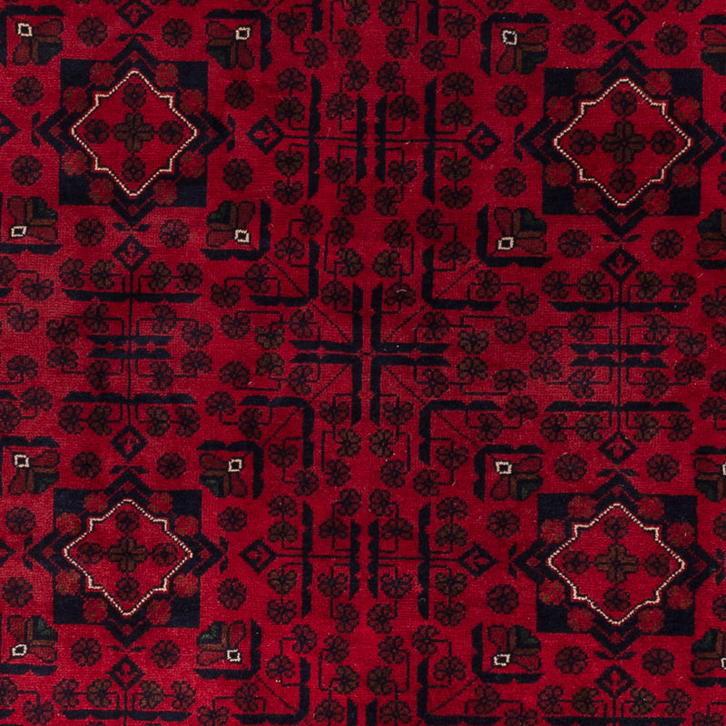 Afghan Teppich - Kunduz - 235 x 167 cm - dunkelrot