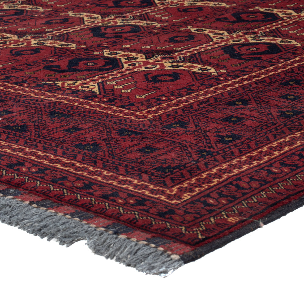 Afghan Teppich - Kunduz - 238 x 163 cm - dunkelrot