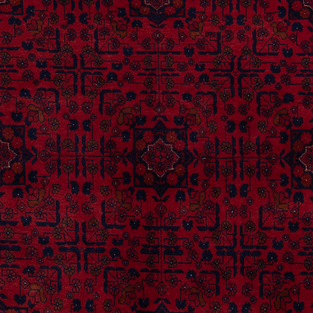 Afghan Teppich - Royal - 203 x 161 cm - dunkelrot
