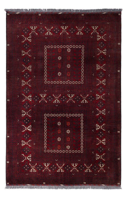 Afghan Teppich - 250 x 157 cm - dunkelrot