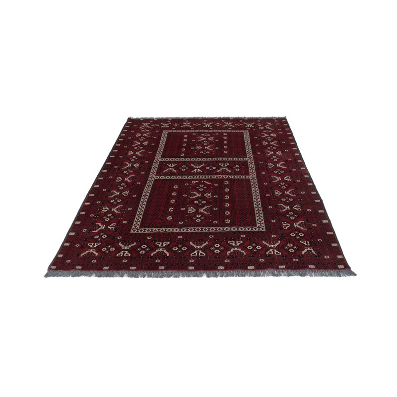Afghan Teppich - 247 x 157 cm - dunkelrot