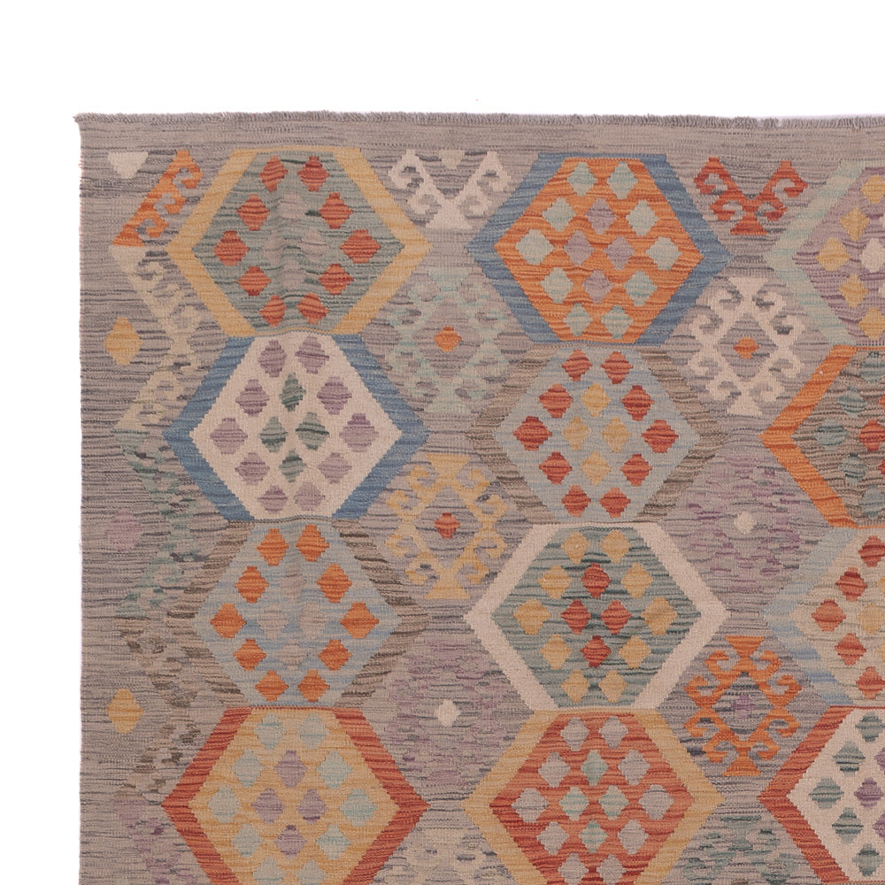 Kelim Teppich - Splash - 350 x 256 cm - mehrfarbig