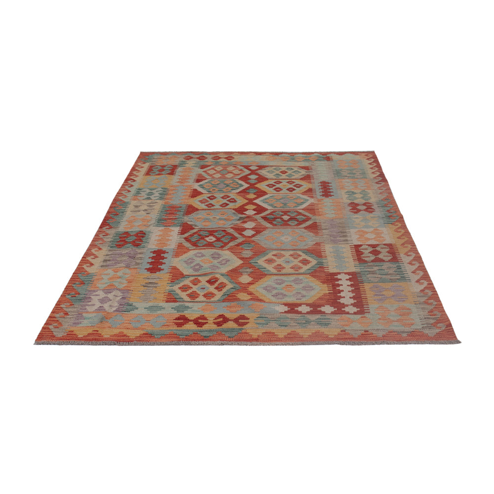 Kelim Teppich - Splash - 193 x 149 cm - mehrfarbig