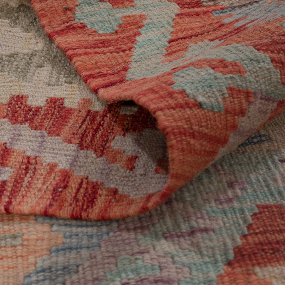 Kelim Teppich - Splash - 202 x 153 cm - mehrfarbig