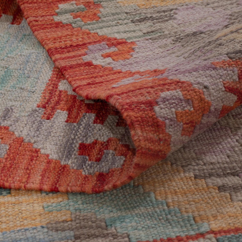 Kelim Teppich - Splash - 198 x 150 cm - mehrfarbig