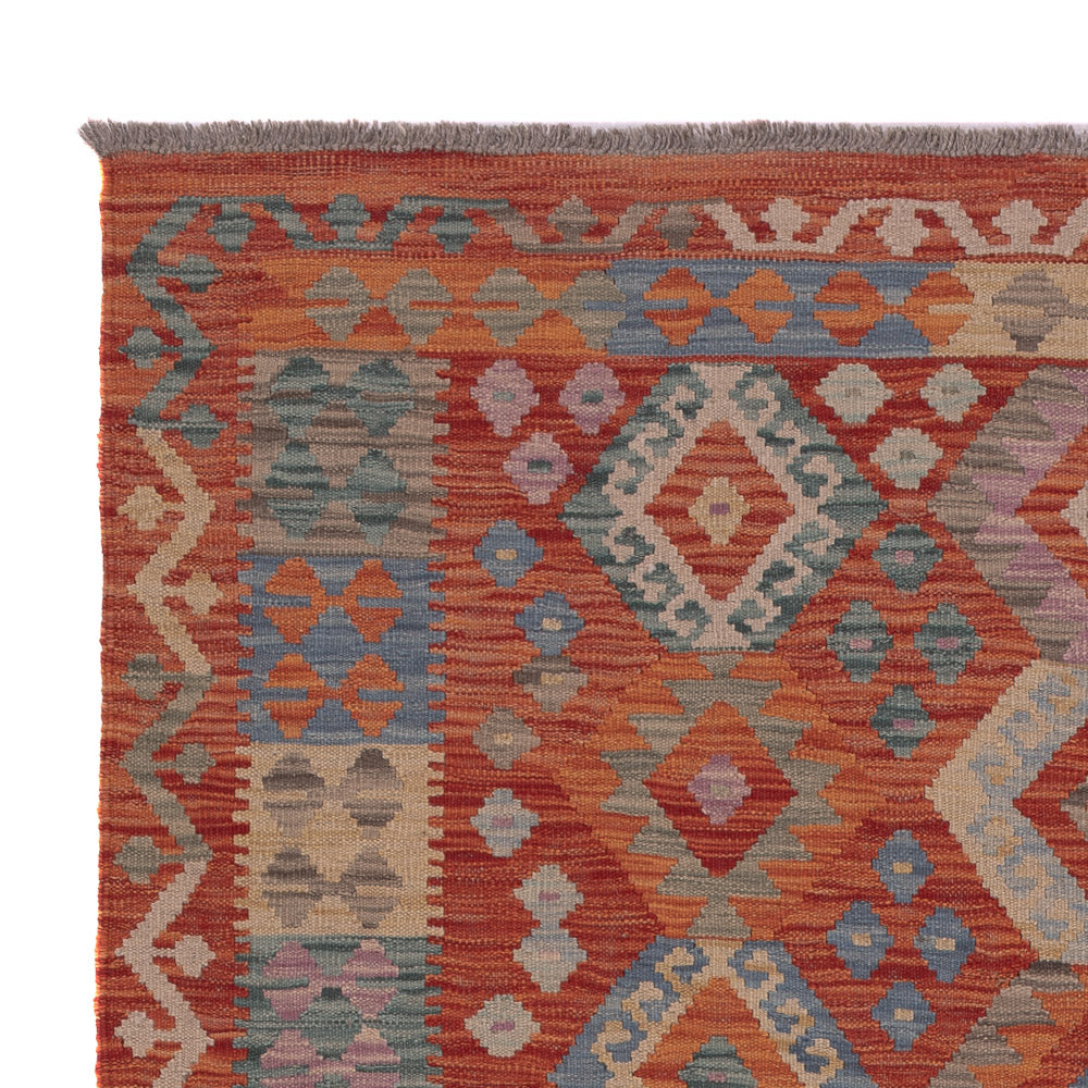 Kelim Teppich - Splash - 198 x 151 cm - mehrfarbig