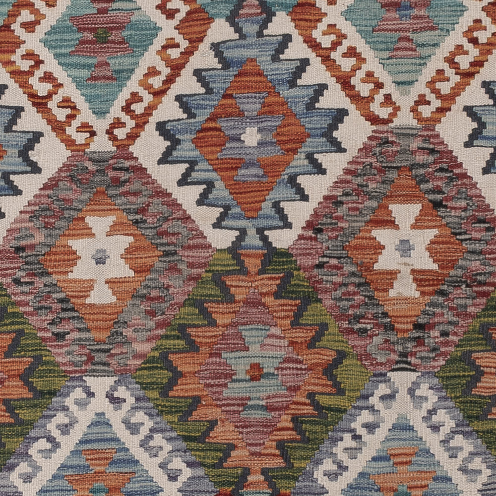 Kelim Teppich - Splash - 316 x 205 cm - mehrfarbig