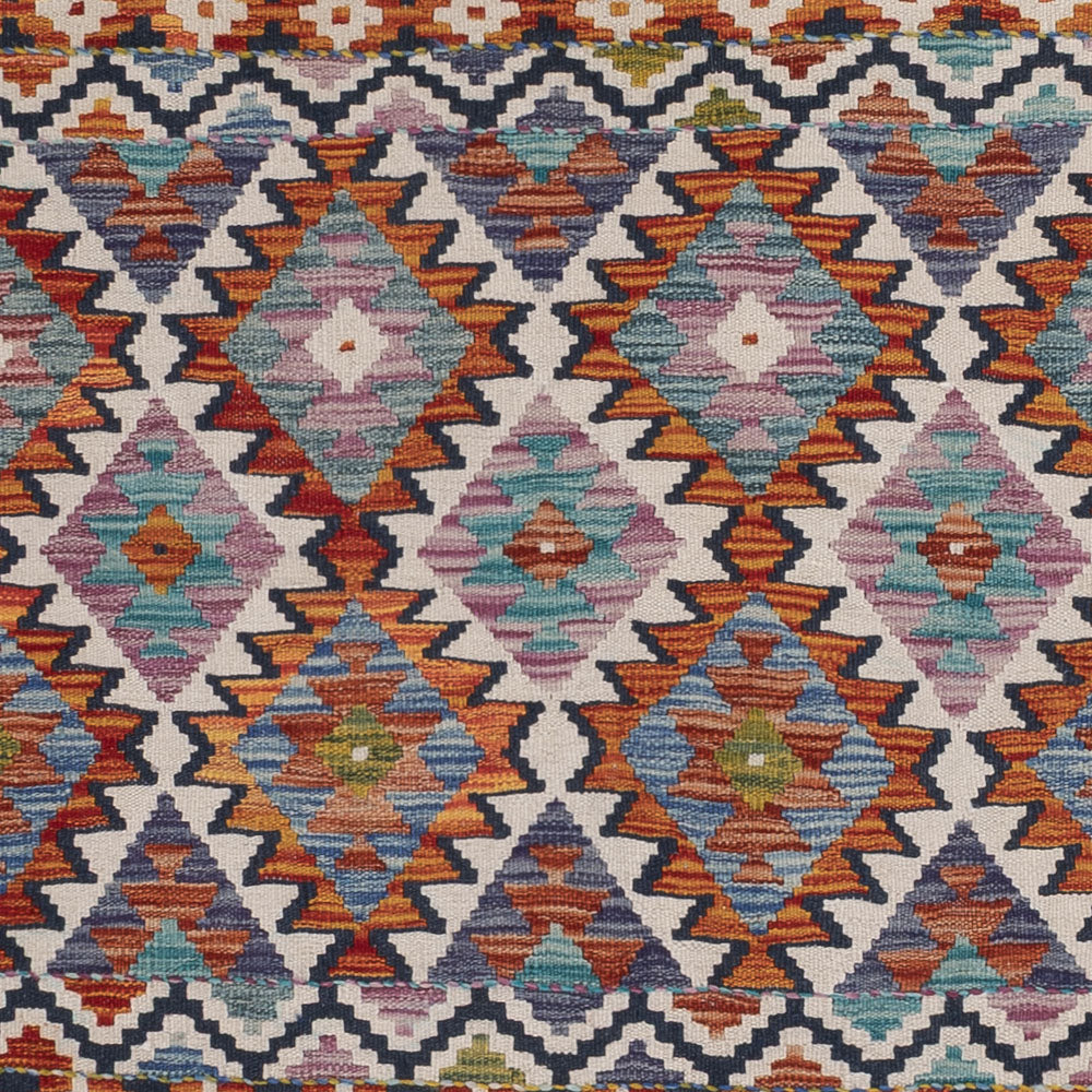 Kelim Teppich - Splash - 253 x 176 cm - mehrfarbig