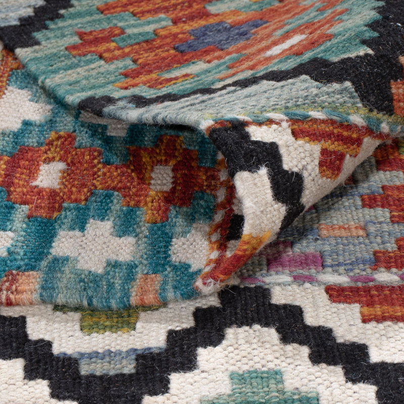 Kelim Teppich - Splash - 287 x 197 cm - mehrfarbig