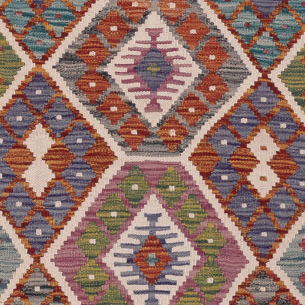Kelim Teppich - Splash - 205 x 165 cm - mehrfarbig