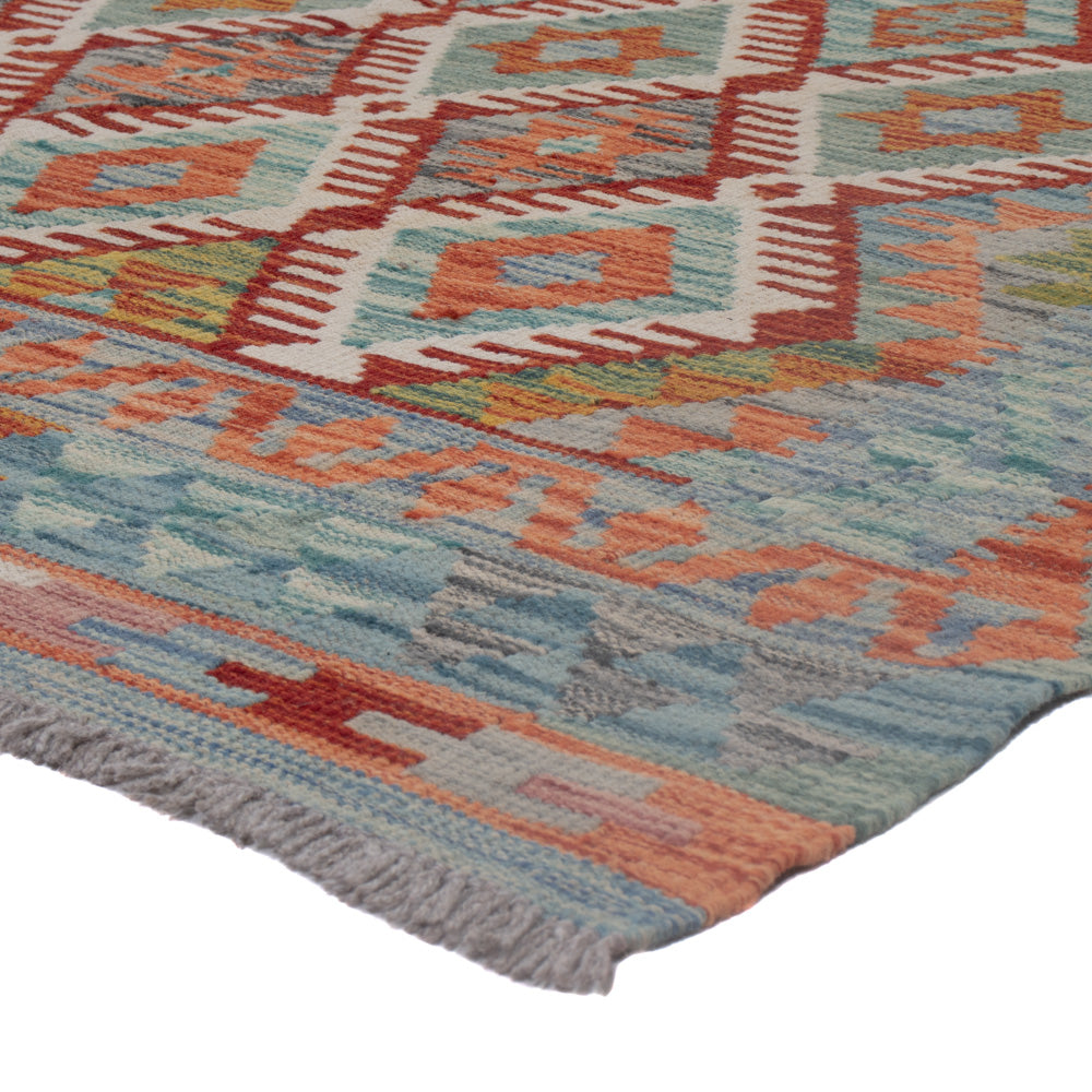 Kelim Teppich - Splash - 195 x 154 cm - mehrfarbig