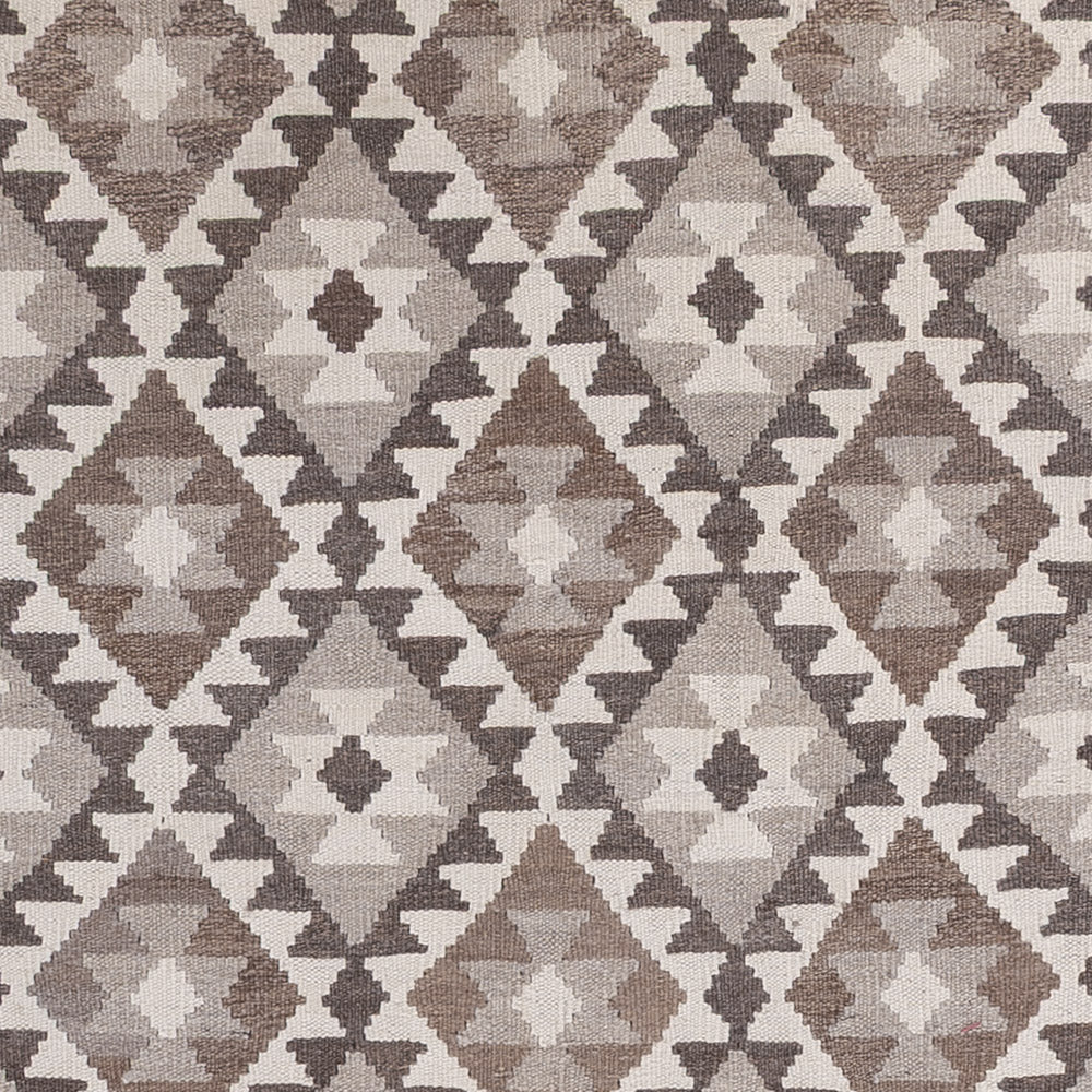 Kelim Teppich - Splash - 239 x 185 cm - hellgrau