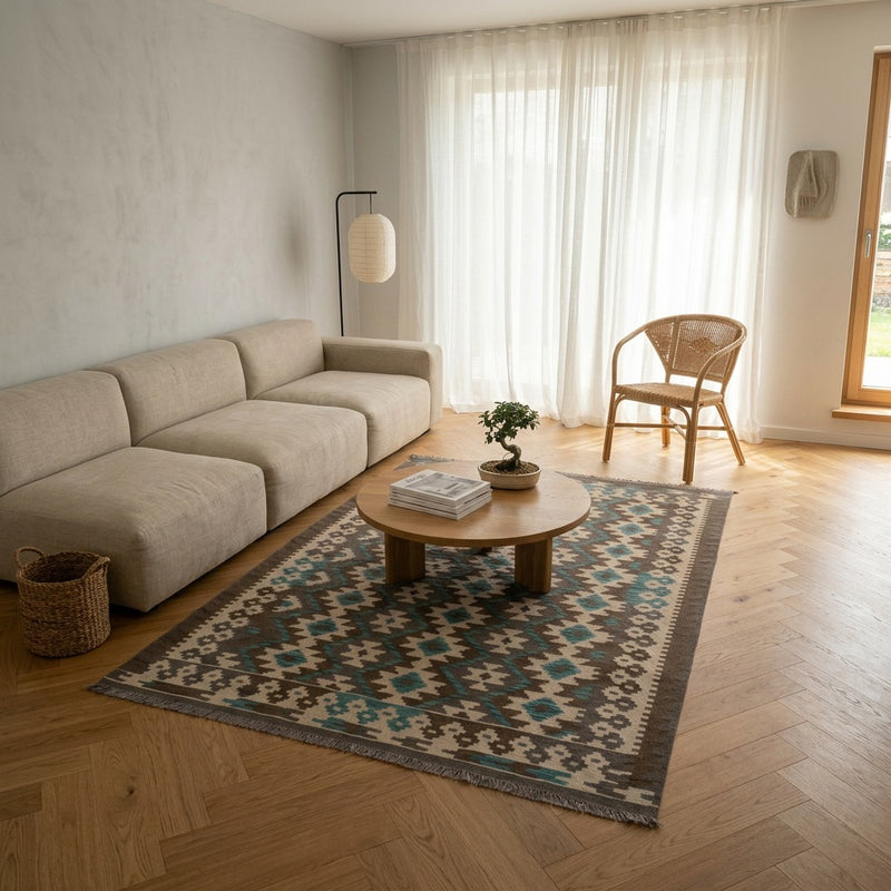 Kilim Maimana Tapis 190x147cm - Tapis en laine