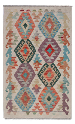 Tapis Kelim - Splash - 125 x 78 cm - multicolore