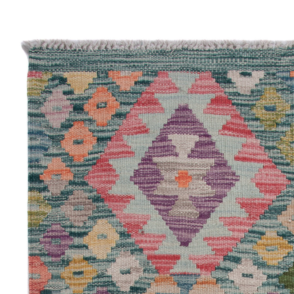 Tapis Kelim - Splash - 128 x 84 cm - multicolore