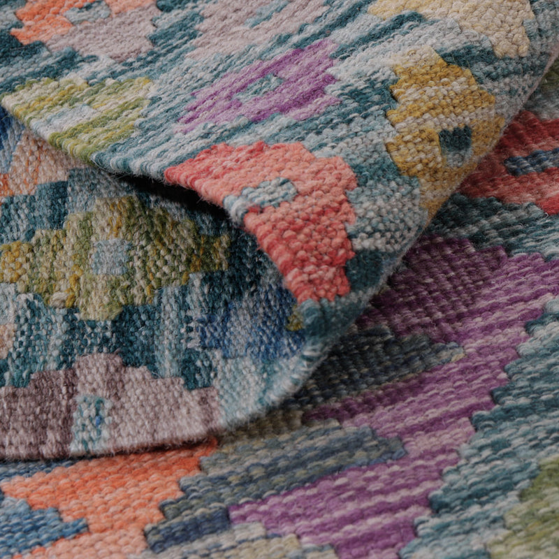 Tapis Kelim - Splash - 128 x 84 cm - multicolore