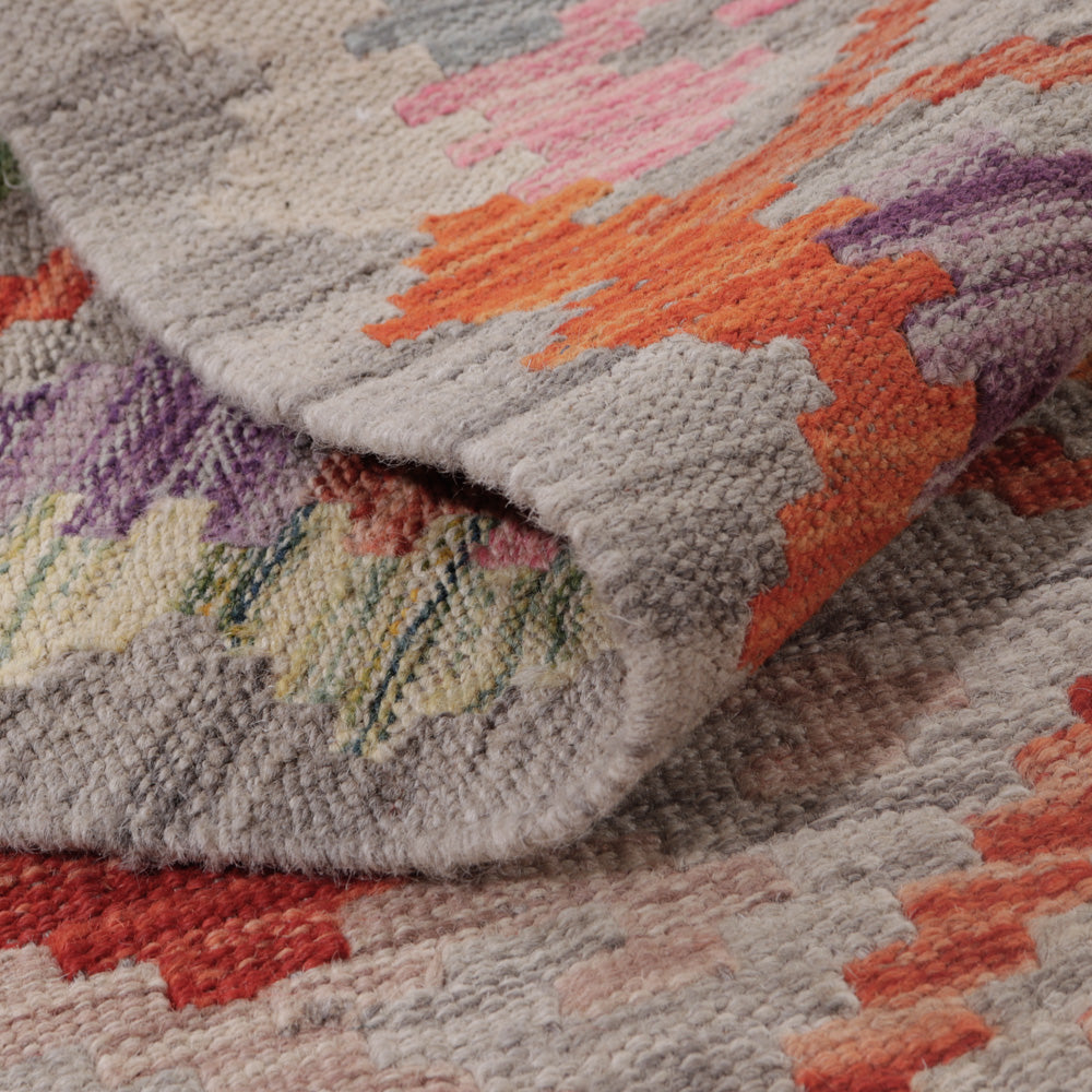 Tapis Kelim - Splash - 130 x 83 cm - multicolore