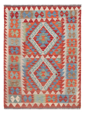 Tapis Kelim - Splash - 113 x 89 cm - multicolore