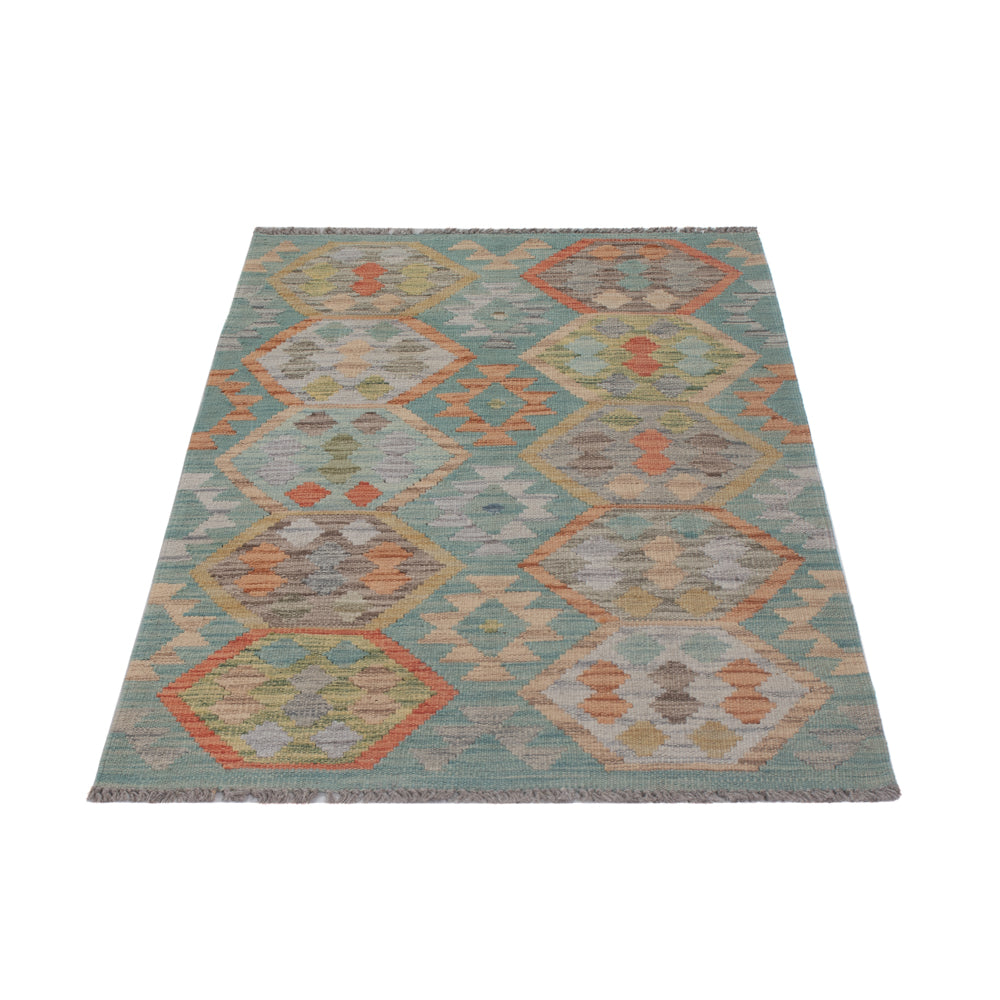 Tapis Kelim - Splash - 126 x 80 cm - multicolore