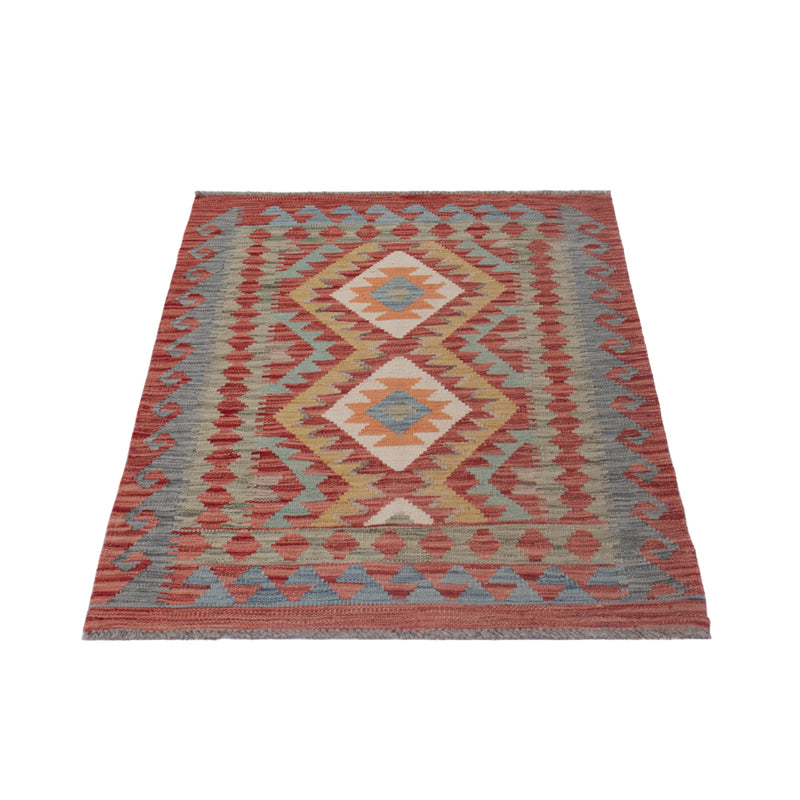 Kelim Teppich - Splash - 123 x 82 cm - mehrfarbig