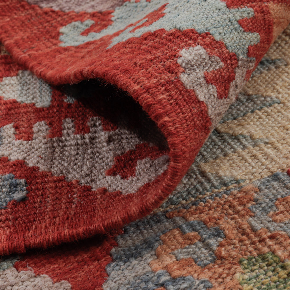 Tapis Kelim - Splash - 128 x 74 cm - multicolore