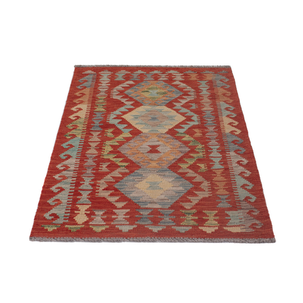 Tapis Kelim - Splash - 128 x 74 cm - multicolore