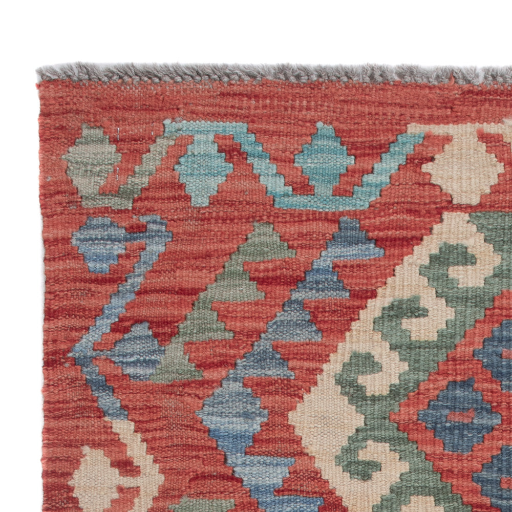 Tapis Kelim - Splash - 131 x 80 cm - multicolore