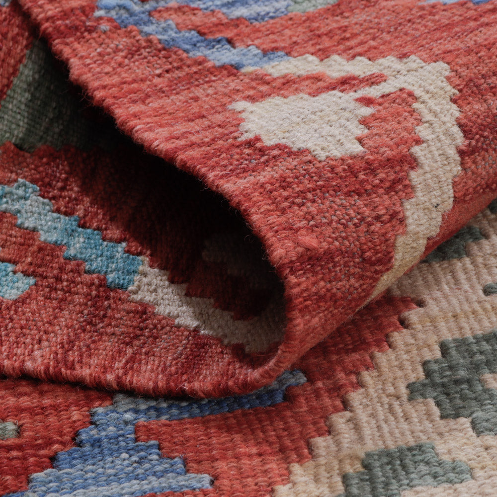 Tapis Kelim - Splash - 131 x 80 cm - multicolore