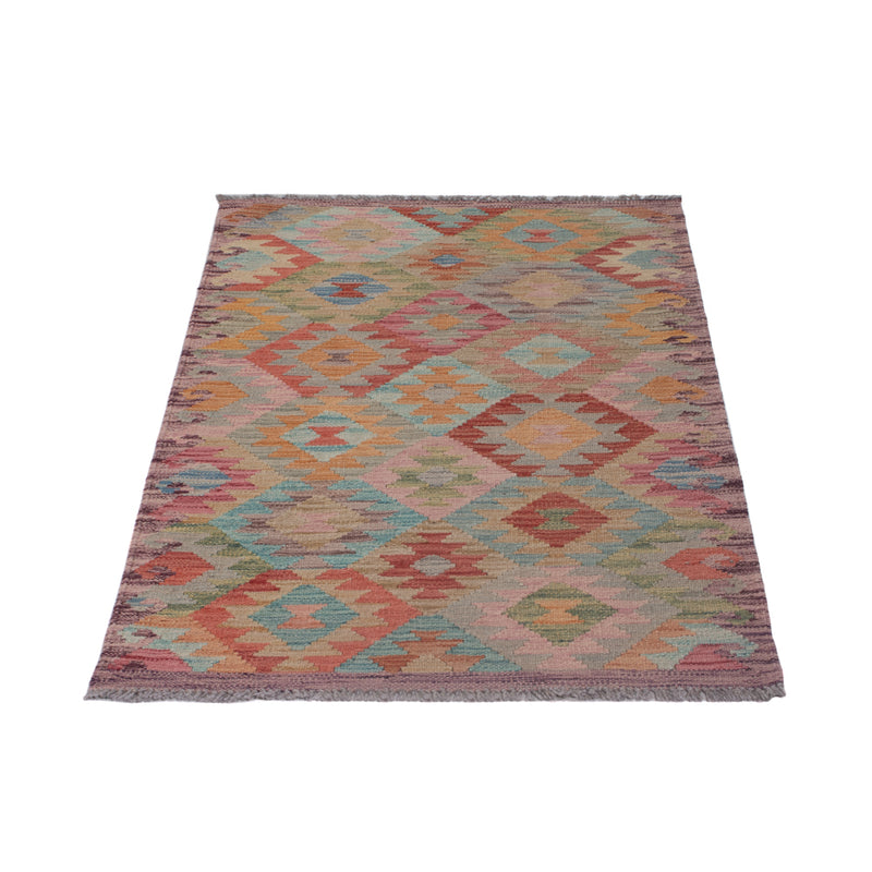 Tapis Kelim - Splash - 129 x 74 cm - multicolore