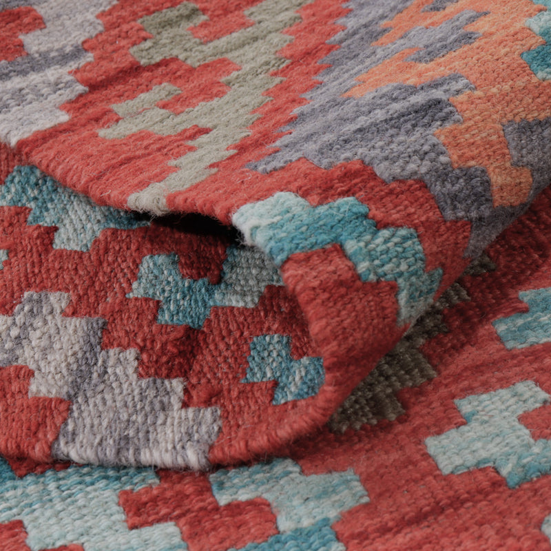 Tapis Kelim - Splash - 130 x 79 cm - multicolore