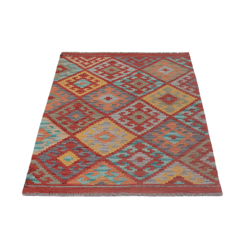 Tapis Kelim - Splash - 130 x 79 cm - multicolore